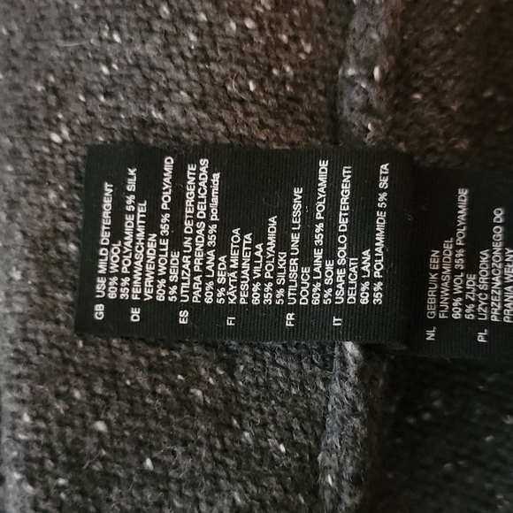 & Other Stories Boat Neck Sweater Small Grey Speckled - Picture 5 of 6